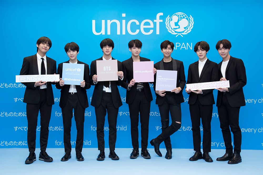 bts et unicef japon