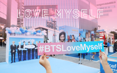 LOVE MYSELF 1주년 페스타 현장 “러브마이셀프 하세요! 고마워요 아미!”